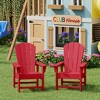WestinTrends Malibu Kids Outdoor Adirondack Plastic Patio Chair (Set of 2) - 2 of 4