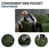 Aukfa 5-Seat L-Shaped Corduroy Sectional Sofa with 5 Pillows ¨C No-Assembly Cloud Couch, High-Density Sponge, Perfect for Apartments, Green - 3 of 4