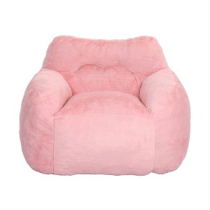 COWLOWN Extra Large Bean Bag Chair with Armrests, Memory Foam, Removable Cover for Adults & Kids - 1 of 4