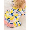 RuffleButts SoftSnooze Baby Girls Ruffle One Piece Convertible Pajamas - 3 of 4