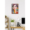Trends International Reinders: Portraits - Vibrant Woman I Framed Wall Poster Prints Mahogany Framed Version 14.725" x 22.375" - 2 of 4