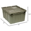 Quantum Storage Systems Heavy Duty Attached Top Container, 28"W X 20-5/8"D X 15-5/8"H Overall Size, 4.0 Cu.Ft. Volume, Recessed - 2 of 2
