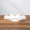 Classic Touch Glass Ruffle Bowl with Gold Edge - 2 of 3