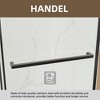 MAYEERTY Narrow-Line Framed Sliding Shower Door - 8mm Tempered Glass, Easy-Clean, Reversible Installation, Matte Black - 4 of 4