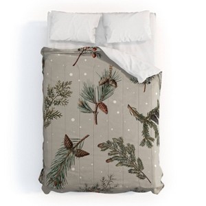 Deny Designs Full/Queen Emanuela Carratoni Festive Forest Comforter and Pillow Sham - 1 of 4