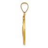 Black Bow Jewelry 14k Yellow Gold Hollow St. Rocco Medal Pendant, 19mm (3/4 Inch) - 2 of 4