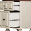 Vynxaria Vintage Nightstand with 2 Drawers ¨C Elegant Solid Wood Bedside Table in Antique White - 4 of 4
