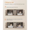 Feandrea Double Cat Litter Box Enclosure, Cat Litter Box Furniture Hidden, Front Entry, Cat House, Side End Table, TV Stand - 3 of 4