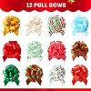 SYNCFUN Wrap Ribbon Pull Bows 5" for Christmas Bows Baskets Wine Bottles Gift Wrapping - image 4 of 4