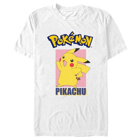 Men's Pokemon Pikachu Portrait T-shirt - White - 3x Large : Target