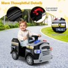 Costway 12V Kids Ride on Fire Truck Toddler Fire Toy Car with Shovel & Wrench Black/Green/Red - 2 of 4