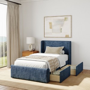 Modern Upholstered Bed - Twin - 1 of 4
