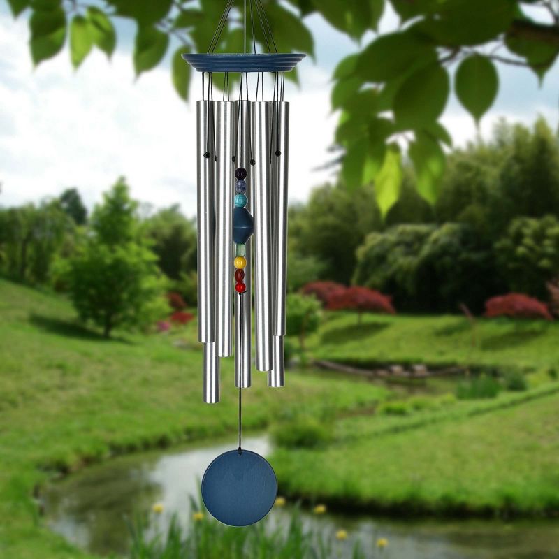 Woodstock Wind Chimes Asli Arts® Collection, Half Coconut Bamboo Chime, Bamboo Wind Chime, 3 of 10