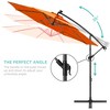 Best Choice Products 10ft Solar LED Offset Hanging Outdoor Market Patio Umbrella w/ Adjustable Tilt - 4 of 4