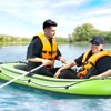 VEVOR Inflatable Boat, 2-Person Inflatable Fishing Boat, Strong PVC Portable Boat Raft Kayak, Includes 45.6 in Aluminum Oars, High-Output Pump - 2 of 4