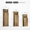 Sriracha Floating Shelves Wall Mounted, Rustic Wall Shelves for Bedroom, Bathroom, Living Room, Kitchen Set of 3 (Carbonized Black) - 3 of 3