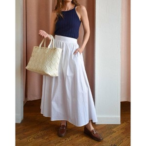 Women's Mercado Maxi Skirt - MOON RIVER - 1 of 4