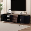 Bella Depot 70.8" Modern TV Stand for TVs up to 80", Entertainment Center with 3 Drawers and 1 Shelf - 2 of 4