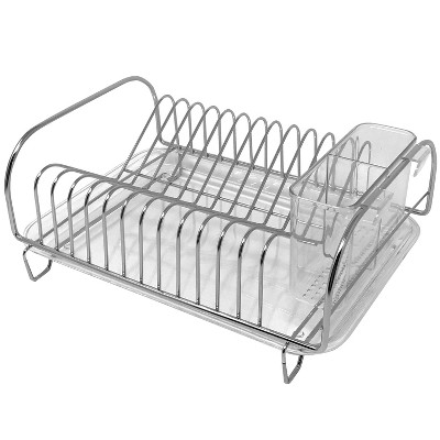 Large Steel Dish Drainer Brushed Nickel - Brightroom™ : Target