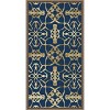 Amanti Art 14"x27" Motif on Blue X by Alonzo Saunders Framed Canvas Wall Art Print - 4 of 4