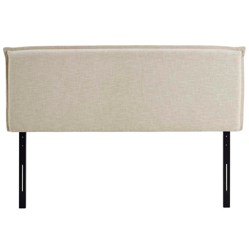 Camille Queen Upholstered Fabric Headboard Beige - Modway, 6 of 7