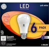 GE 6pk 40W Soft White A19 LED Light Bulb: Dimmable, Energy Star Certified, 2700K, 480 Lumens, E26 Base, 13.7-Year Life - 4 of 4