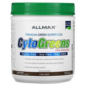 ALLMAX CytoGreens, Premium Green Superfood for Athletes, Chocolate, 1.5 lbs (690 g) - 1 of 2