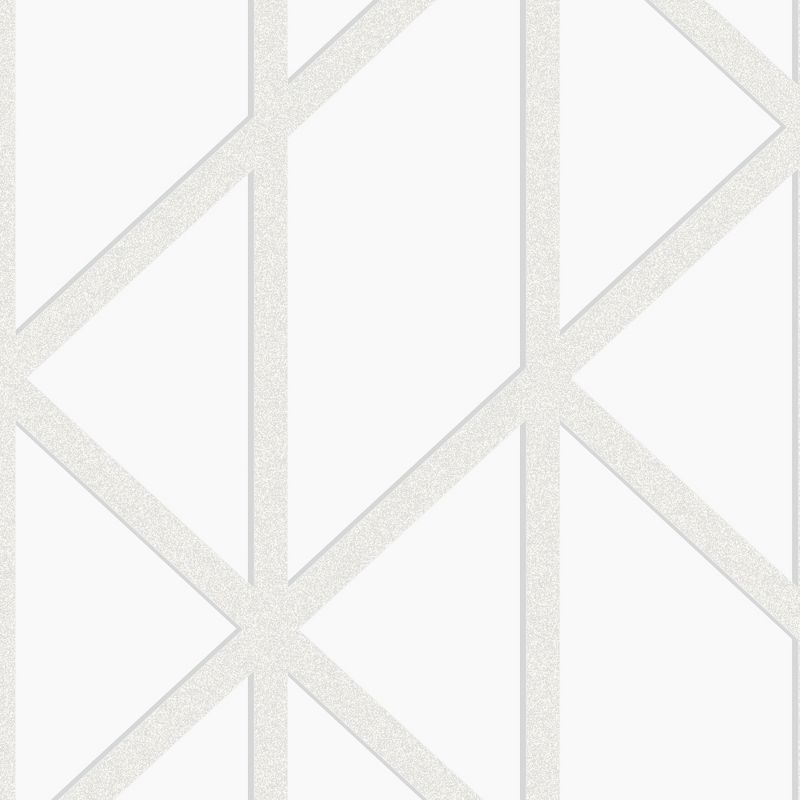 Superfresco Easy Geo Panel White Wallpaper, 1 of 7