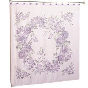 The Lakeside Collection Birmingham Floral Bath Collection - Shower Curtain - 1 of 4