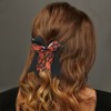 Unique Bargains Women's Halloween Bow Double-layer Ribbon Duckbill Clip 1 Pc - 2 of 4