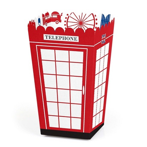 Big Dot of Happiness Cheerio, London - British UK Party Favor Popcorn Treat Boxes - Set of 12 - image 1 of 4