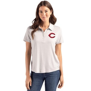 Cincinnati Reds Cutter & Buck Coastline Epic Comfort Recycled Womens Polo - 1 of 1