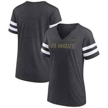 Mls Los Angeles Fc Women's Short Sleeve Split Neck T-shirt - Xl : Target