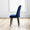 Set of 2 Mid-Century Modern Velvet Dining Chair for Living Room, Beige/Orange/Blue/Teal - 4 of 4