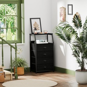 Nightstands with 3, 4, 5 Drawers, Fabric Small Dresser Organizer Vertical Storage Tower for Bedroom, Closet, Hallway - 1 of 4