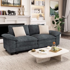 Captiva Designs 87.5-Inch Modular 2PC Loveseat, Comfy Deep Seat Sofa for Living Room, Corduroy & Chenille Fabric - 1 of 4