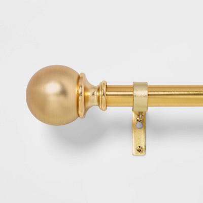 Solid Brass Cafe Curtain Rod