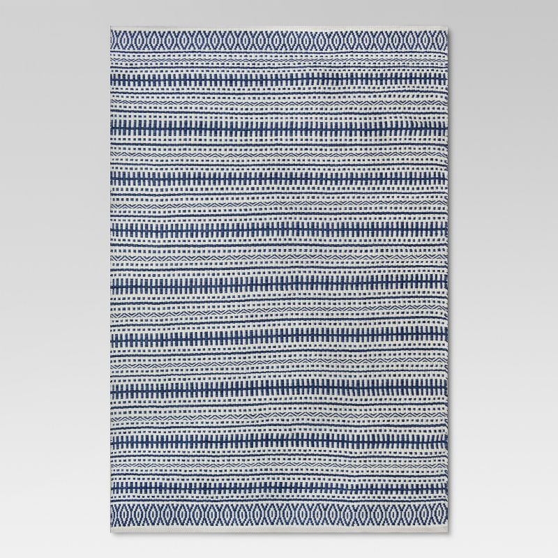 Pattern Stripe Outdoor Rug Blue - Threshold&#153;, 1 of 11