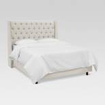 Gilford Tufted Linen Blend Wingback Bed - Threshold™