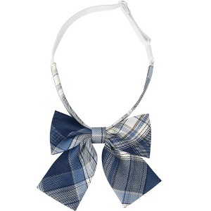 INSPIRE CHIC Women's Plaid Uniform Pre-tied Knot Cute Stylish Colorful Bow Ties - 1 of 4