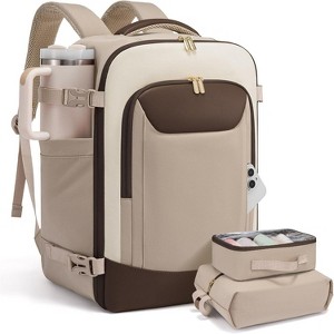 40L Travel Backpack with 2 Packing Cubes, TSA Personal Item for Airplanes, Fits 15.6" Laptop - 1 of 4