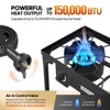 ROVSUN 2 Burner Outdoor Propane Gas Stove 150,000 BTU High Pressure Stand Cooker for Backyard Cooking Camping Home Brewing Canning Frying - 2 of 4
