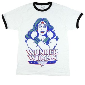 Seven Times Six DC Comics Wonder Woman T-Shirt Men's Power Pose