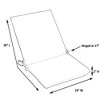 Casual Cushion Solid 1-Piece Outdoor Iron Dining Seat/Back Chair Pad, 19"W x 36"L - 3 of 3