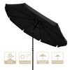 Yescom 10ft Special Valance UV 30+ Metal Outdoor Patio Umbrella with Crank Tilt for Table Garden Deck Market Yard Black - 3 of 4
