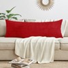 Sweet Jojo Designs Body Pillow Cover (Pillow Not Included) 54in.x20in. Corduroy Burgundy Red - 3 of 4