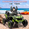 24V Ride On Utv for Kids,2 Seater 4WD Electric Truck with Remote Control, High and Low Speed Adjustment, Led Lights - 4 of 4