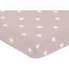Sweet Jojo Designs Girl Baby Fitted Crib Sheet Boho Sun Pink and White - 3 of 4
