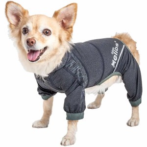 Dog Helios (R) 'Namastail' Lightweight 4-Way Stretch Breathable Full Bodied Performance Yoga Dog Hoodie Tracksuit - 1 of 4