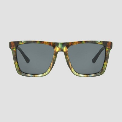 Men's Square Tortoise Shell Print Sunglasses - All in Motion™ Brown